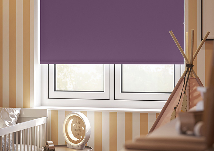 Trinity (FR Blackout), Venetian Purple - Roller Blind - Image 5